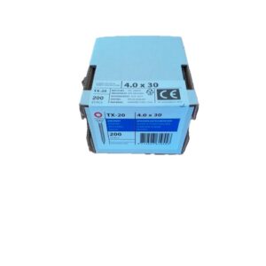 Spaanplaatschroef 4x30 deeldraad TX20 (200 stuks)