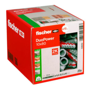 FISCHER DUOPOWER PLUG 10X80MM (25 stuks)