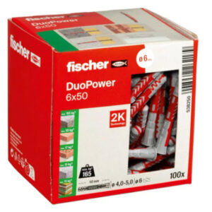 FISCHER DUOPOWER PLUG 6X50MM (100 stuks)