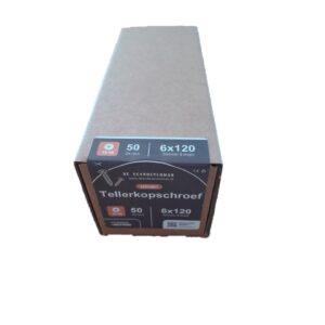 Tellerkopschroef 6.0 x 120/70 TX-30 staal gehard verzinkt (50 stuks)