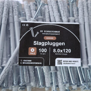 Slagpluggen 8.0x120 zak 125st